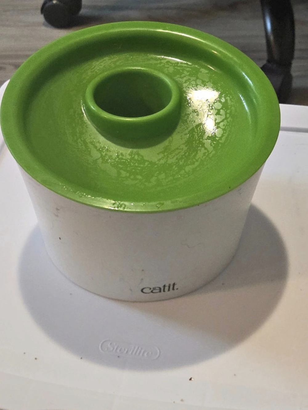 catit Senses 2.0 Cat Slow Feeder Green & White